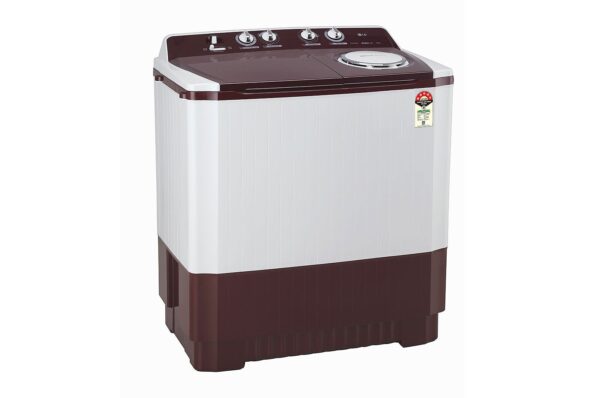 10Kg Semi Automatic Top Load Washing Machine, Roller Jet Pulsator + Soak, Burgundy - Image 5