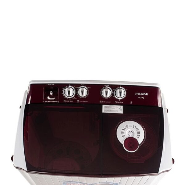 6.5 KG SEMI AUTOMATIC DARK MAROON WASHING MACHINE - Image 3